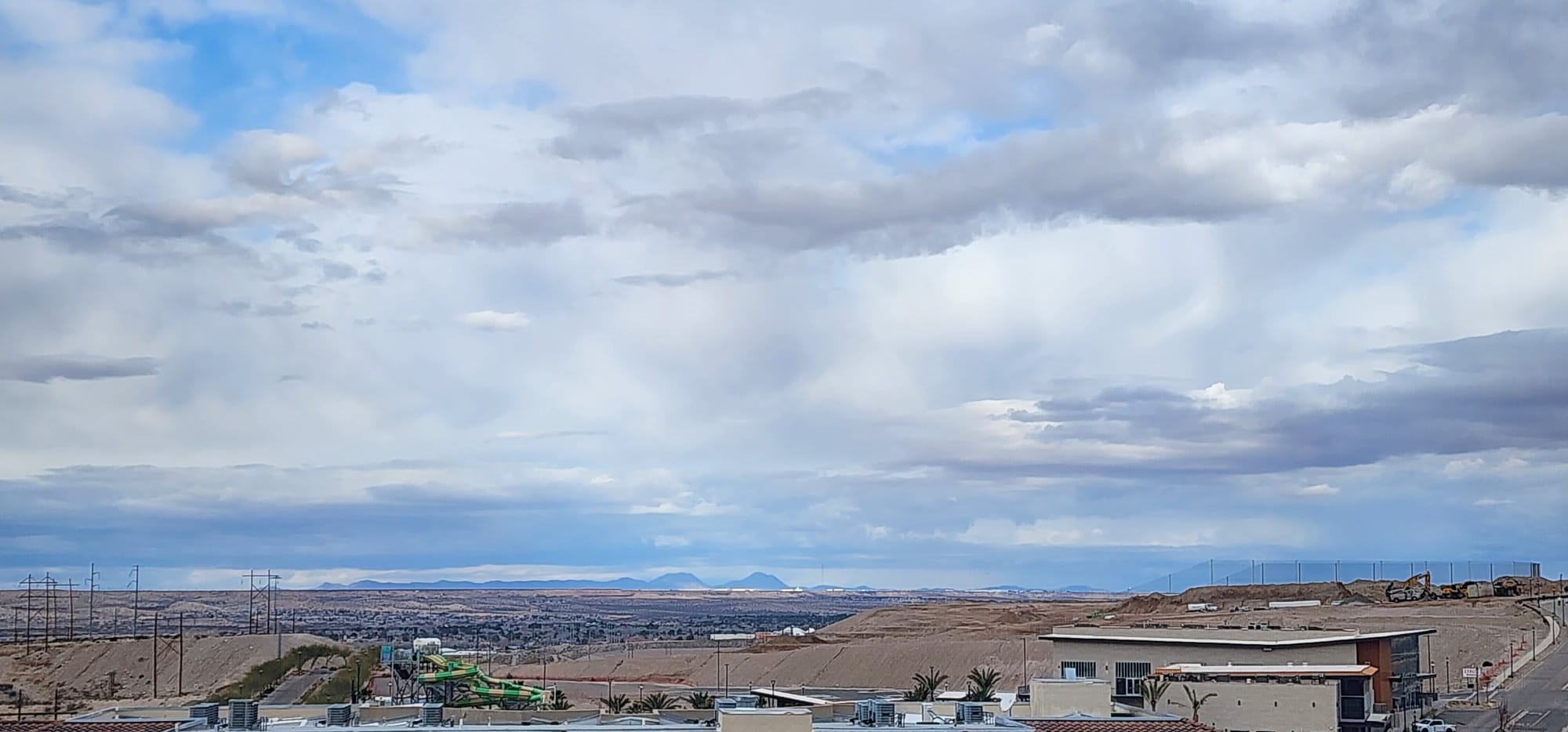 Photo overlooking the borderland near Montecillo Apartments in El Paso, Texas.